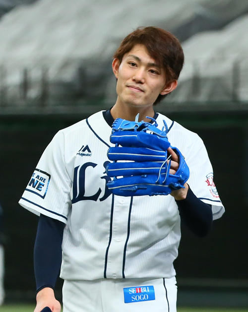 西武紅白戦　白組先発の今井は3回無失点の好投を見せた（撮影・足立雅史）