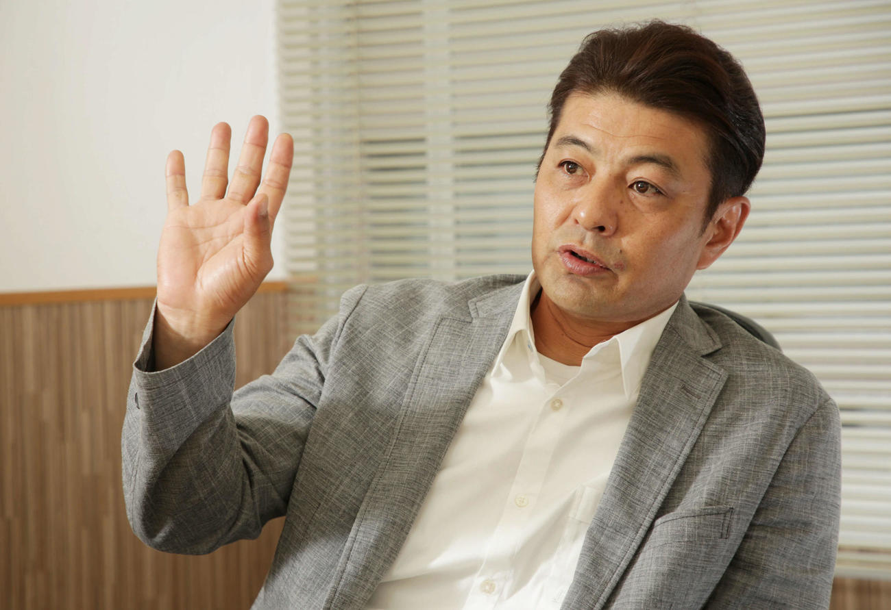 プロ野球評論家の緒方孝市氏（撮影・加藤孝規）