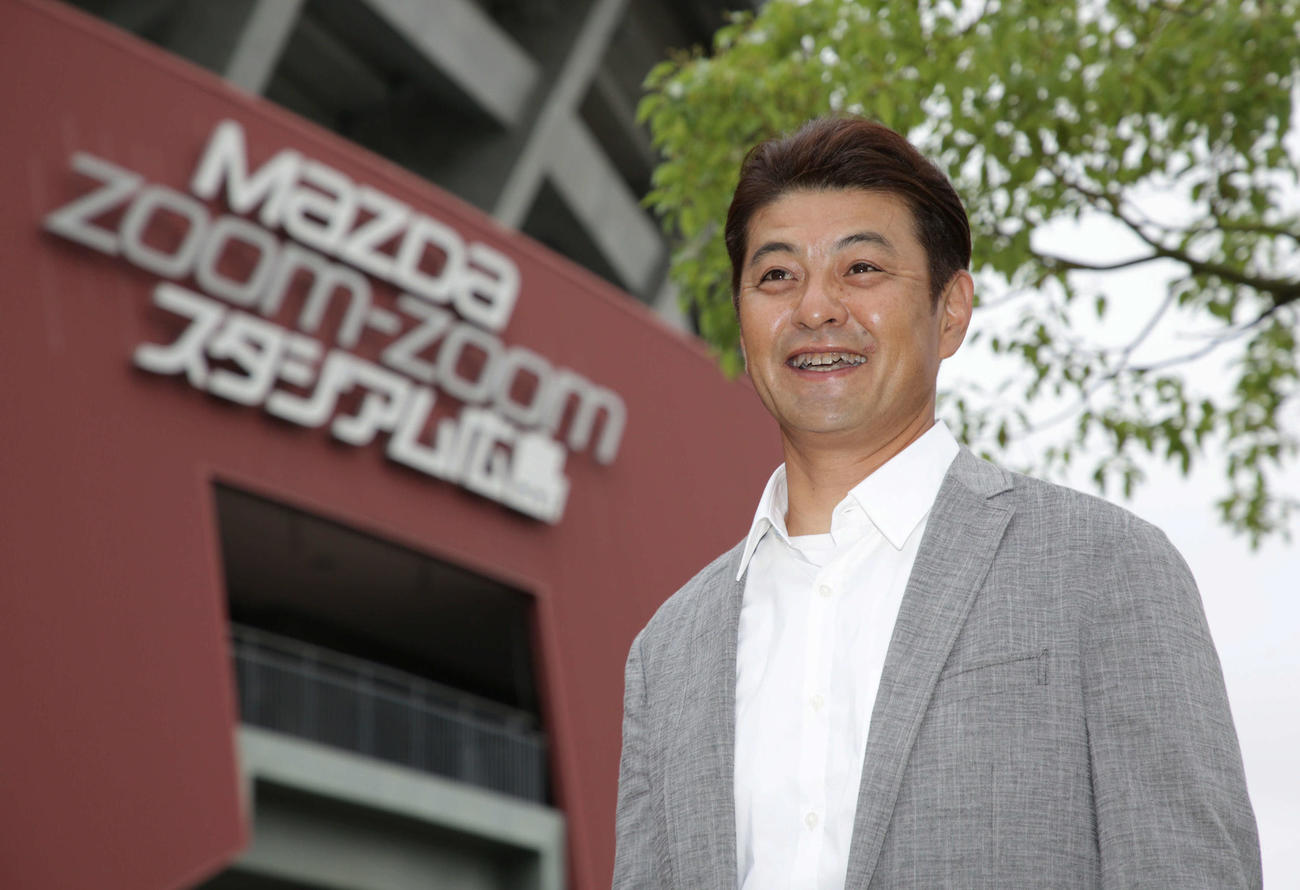 プロ野球評論家の緒方孝市氏（撮影・加藤孝規）