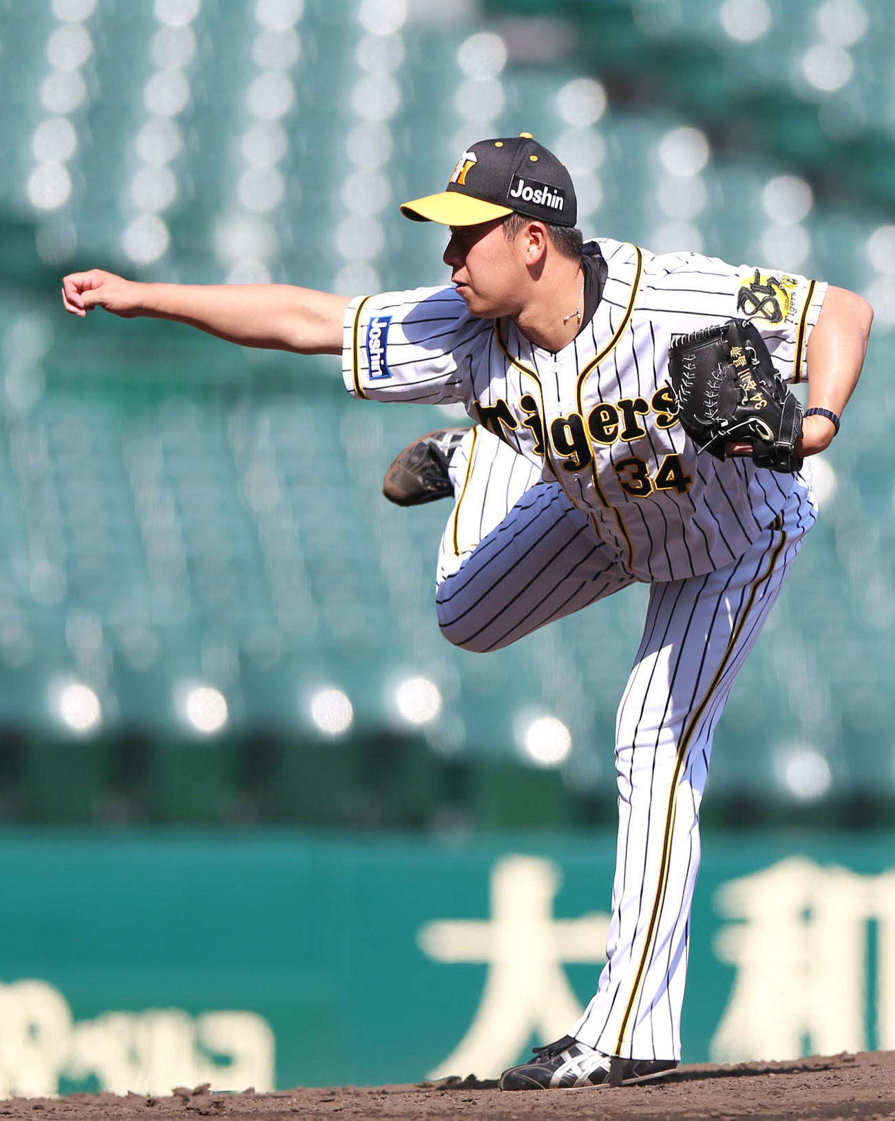 練習試合に登板した阪神谷川昌希（撮影・上山淳一）