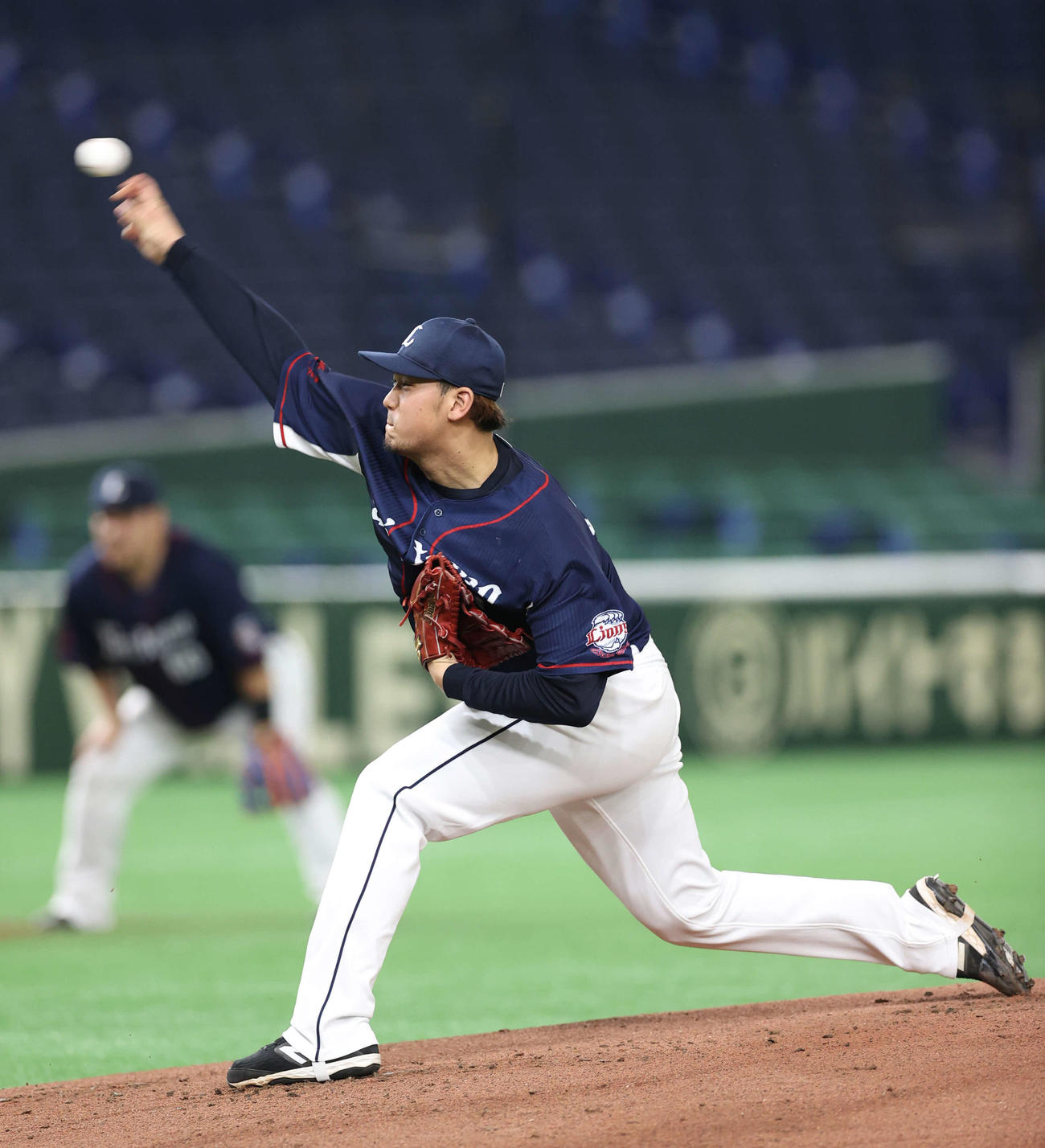 巨人対西武　力投する西武先発の高橋光（撮影・河野匠）