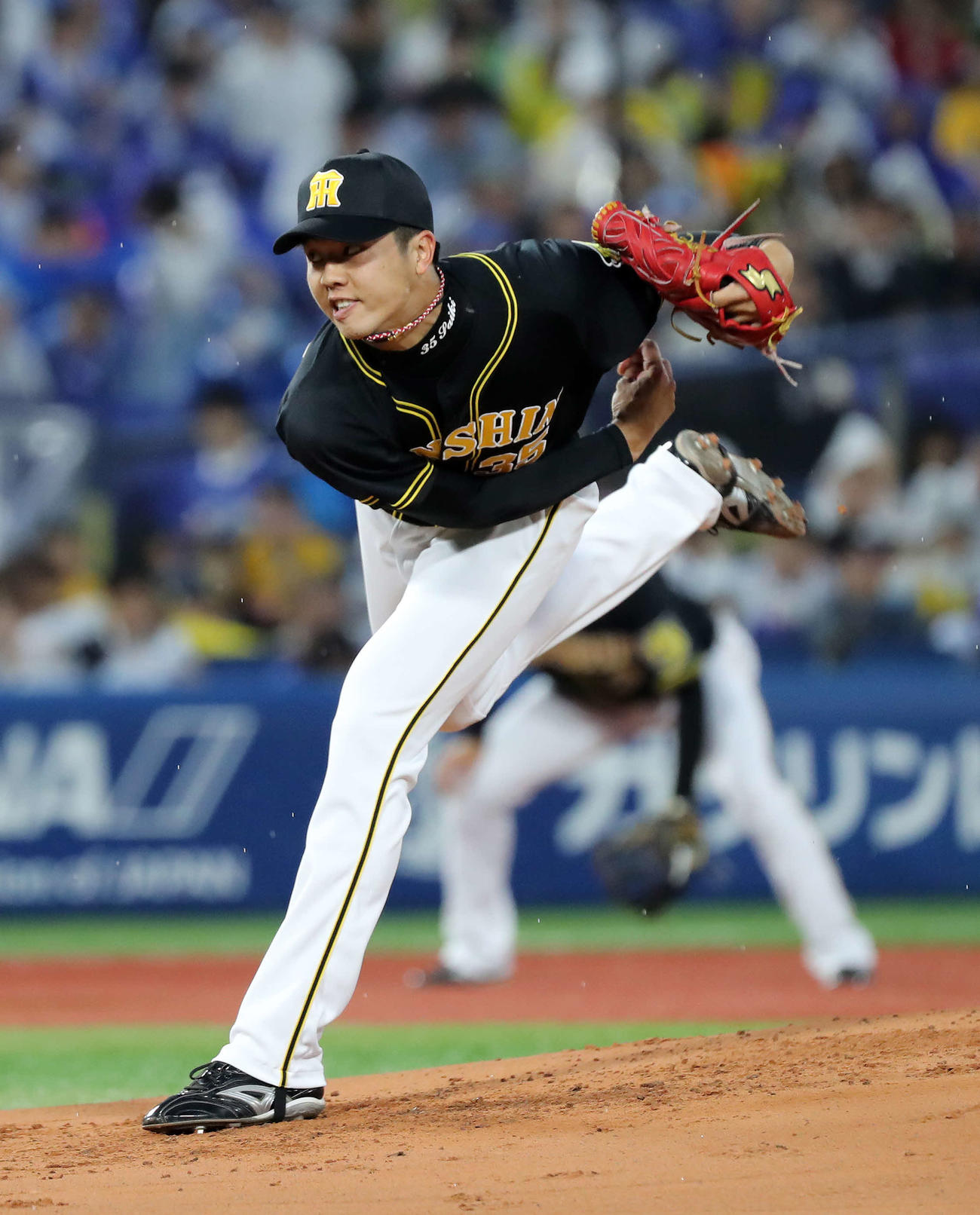 阪神才木浩人（2019年4月24日撮影）
