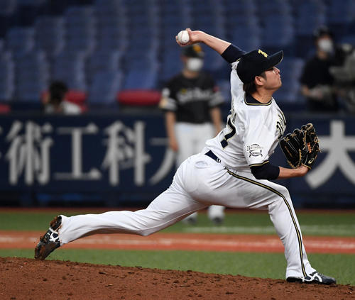 オリックス対ソフトバンク オリックス3番手の海田(撮影・前岡正明)