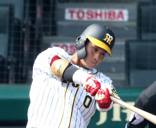 阪神木浪聖也（2020年6月4日撮影）