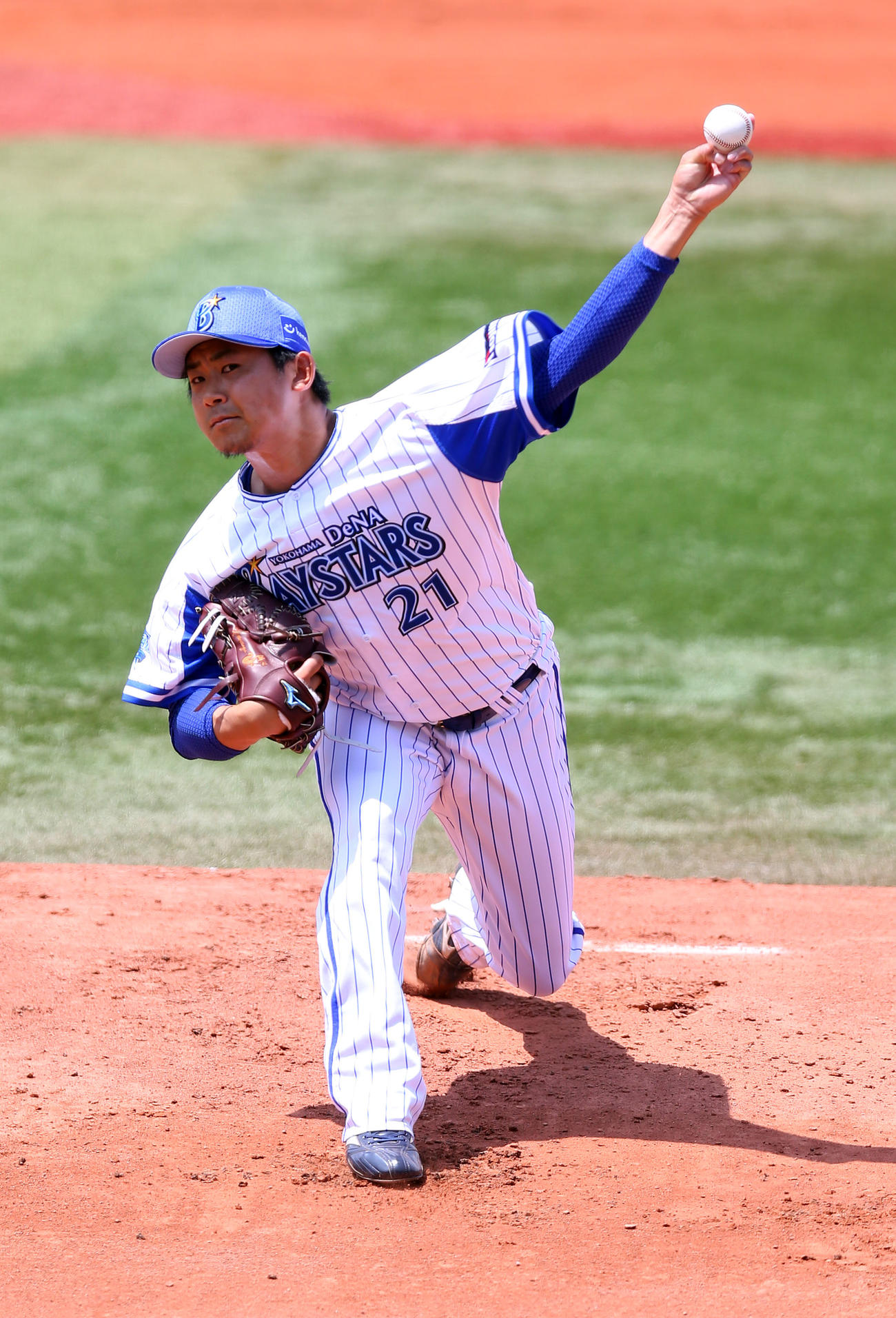 DeNA対日本ハム　先発のDeNA今永（撮影・大野祥一）