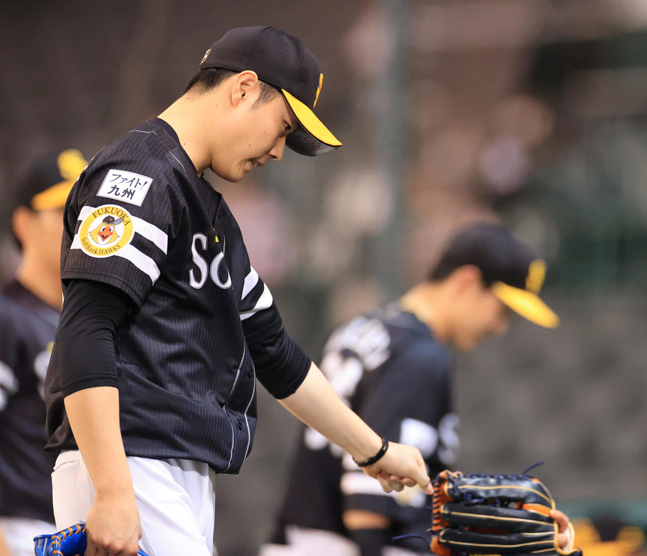 阪神対ソフトバンク　7回、この回を3者凡退に抑える松本裕樹（撮影・清水貴仁）