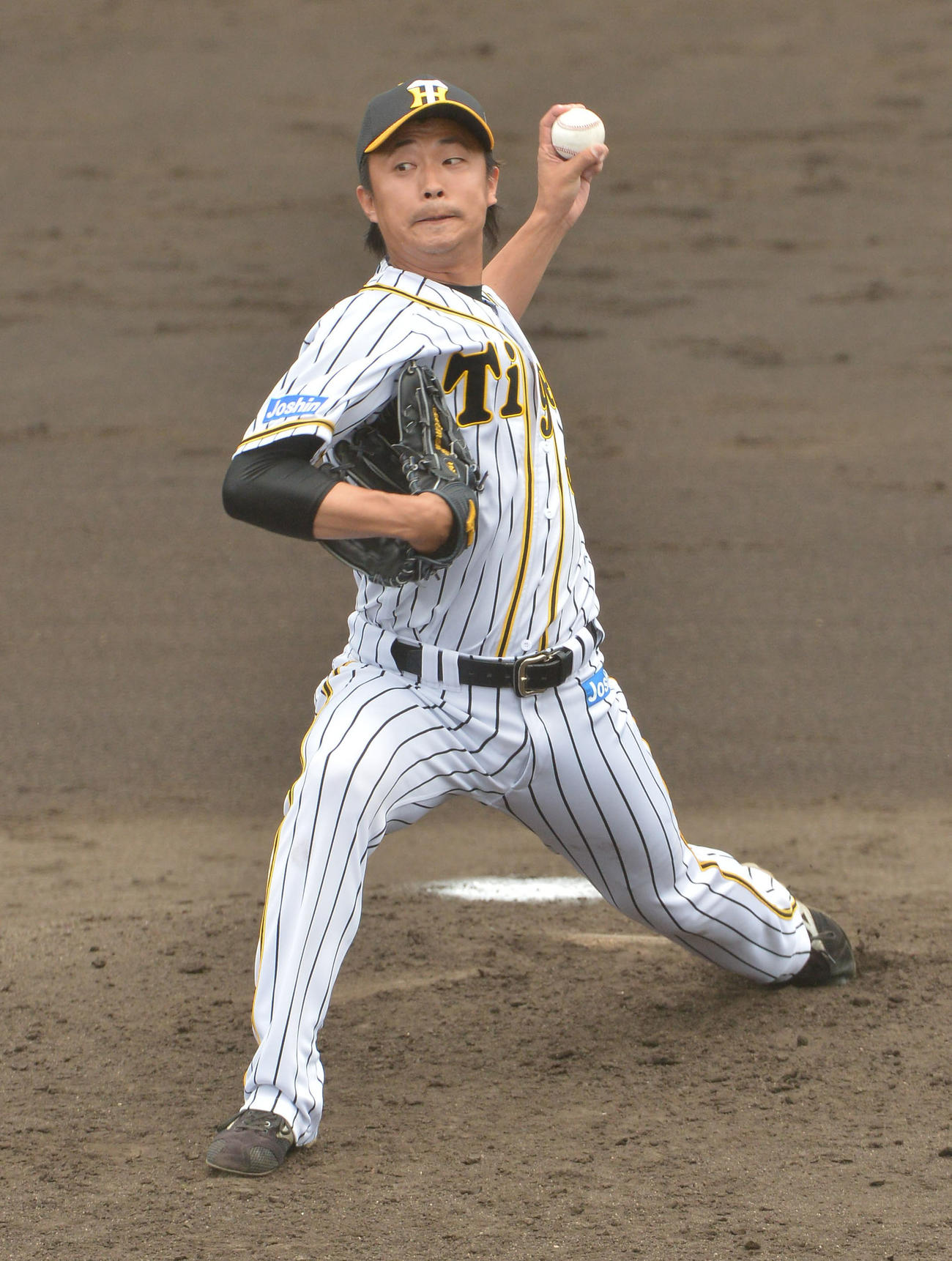 2軍練習試合・阪神対広島　3回に登板した島本（代表撮影）