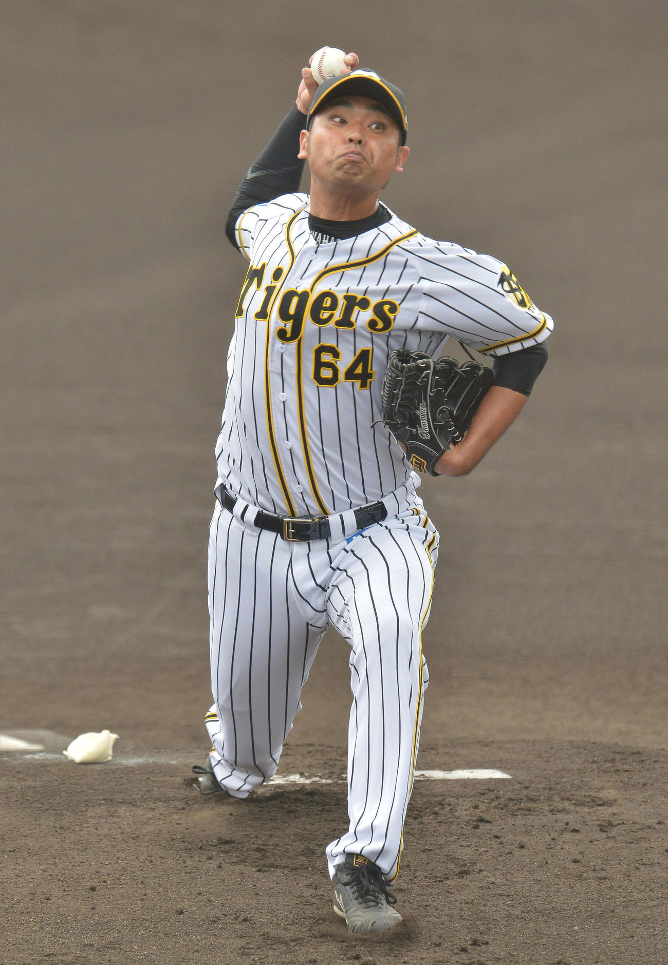 2軍練習試合・阪神対広島　先発し好投する桑原（代表撮影）