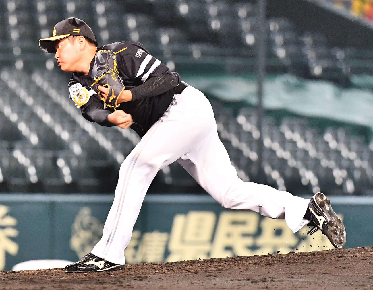 阪神対ソフトバンク　ソフトバンク3番手の津森宥紀（撮影・上田博志）