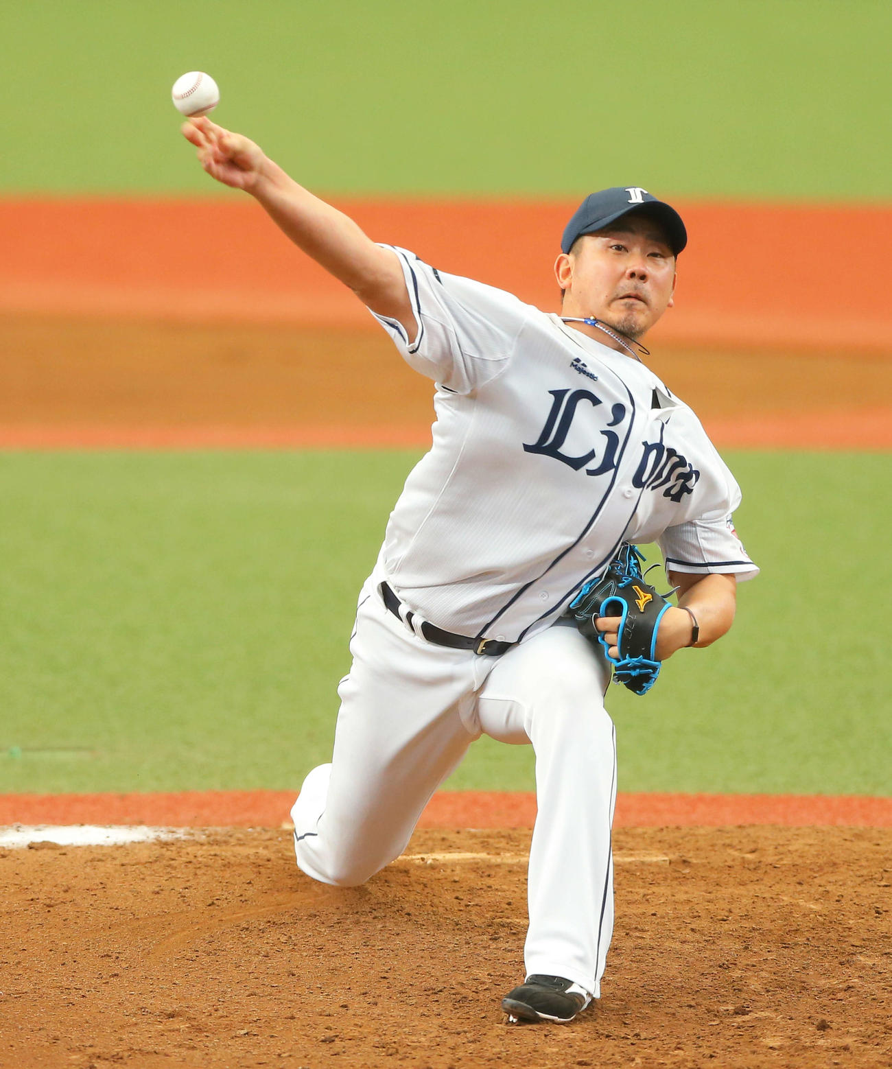 西武対中日　6回表に登板する西武松坂（撮影・河田真司）