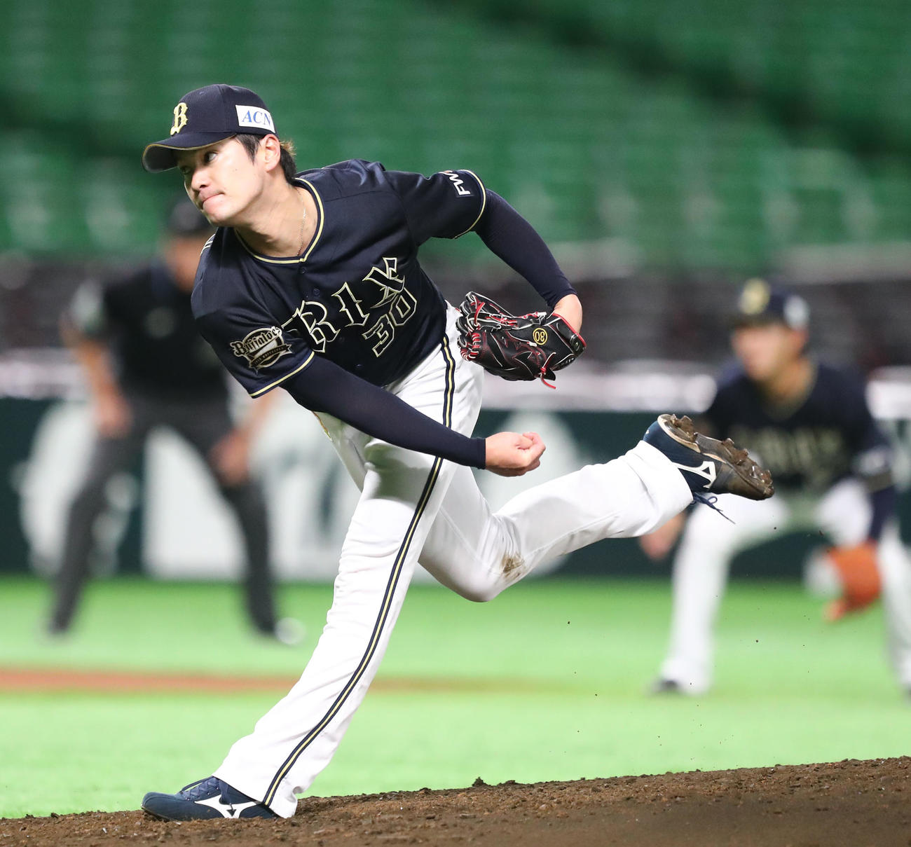 ソフトバンク対オリックス　オリックス先発K－鈴木（撮影・梅根麻紀）