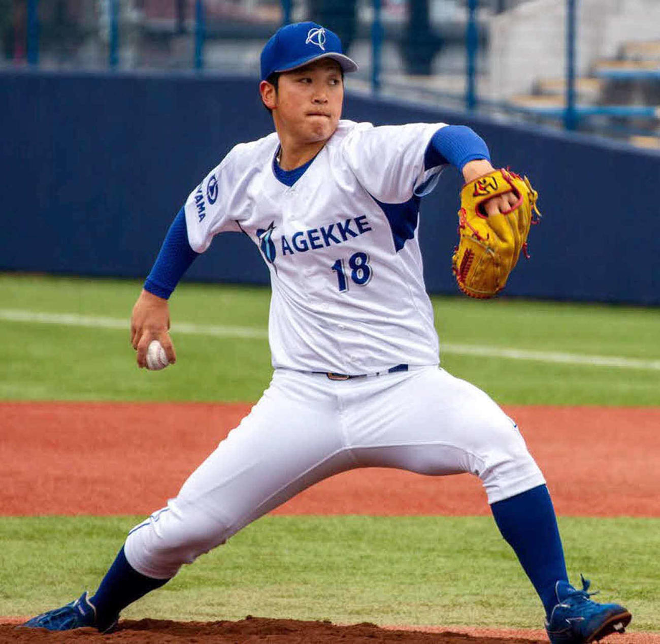 背番号18で躍動する大和田（エイジェック野球部・提供）　