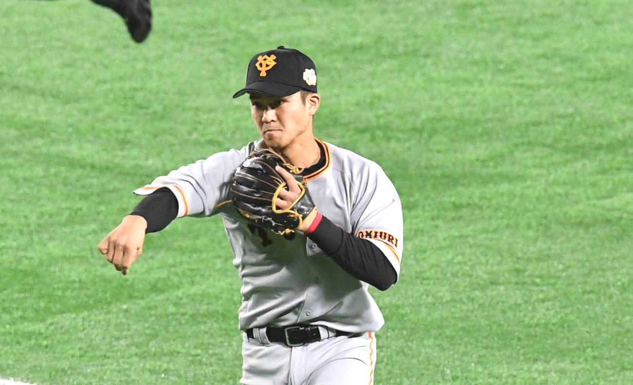 巨人田中俊（2019年10月20日撮影）