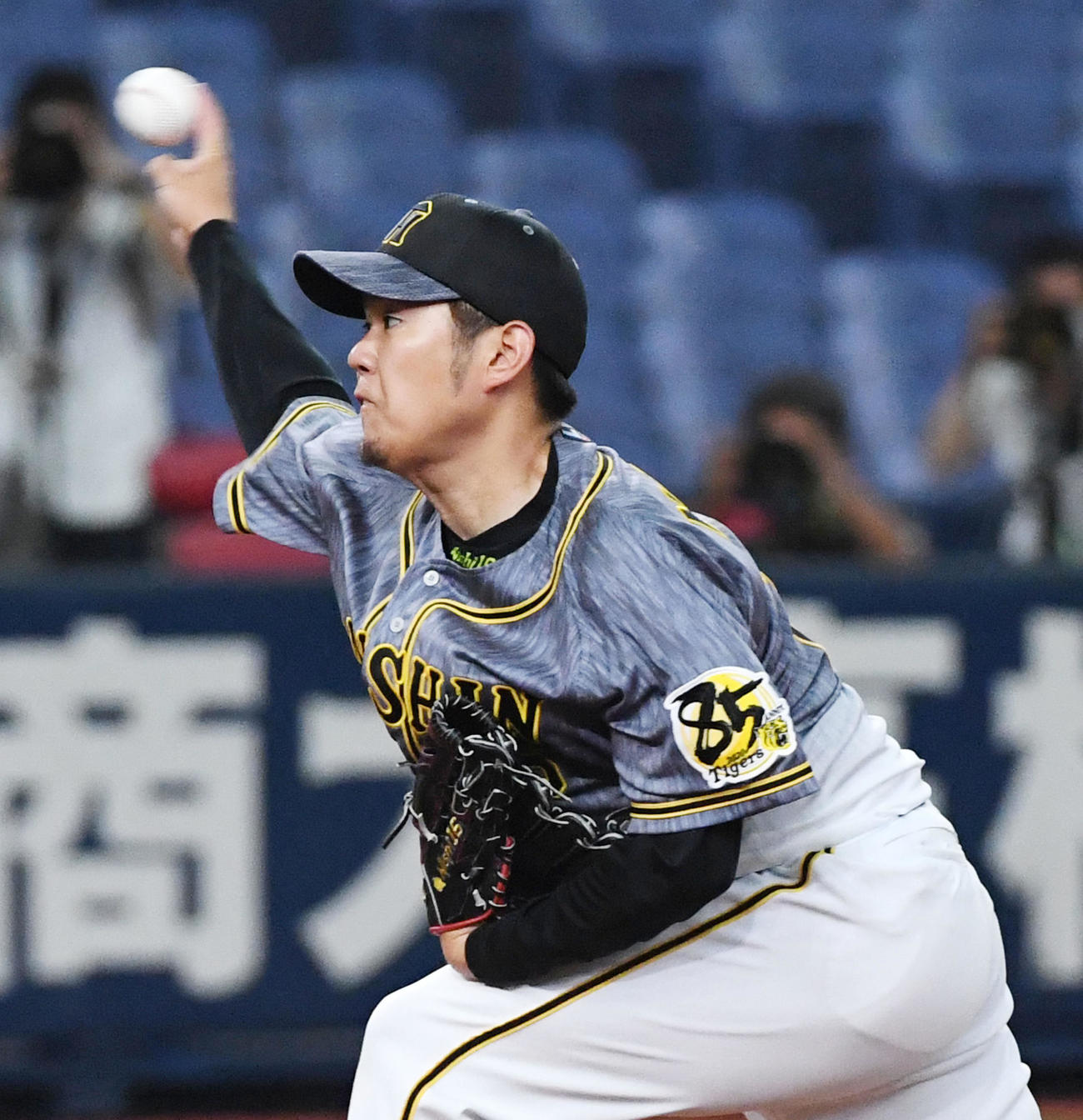 オリックス対阪神　阪神先発の西勇（撮影・前岡正明）