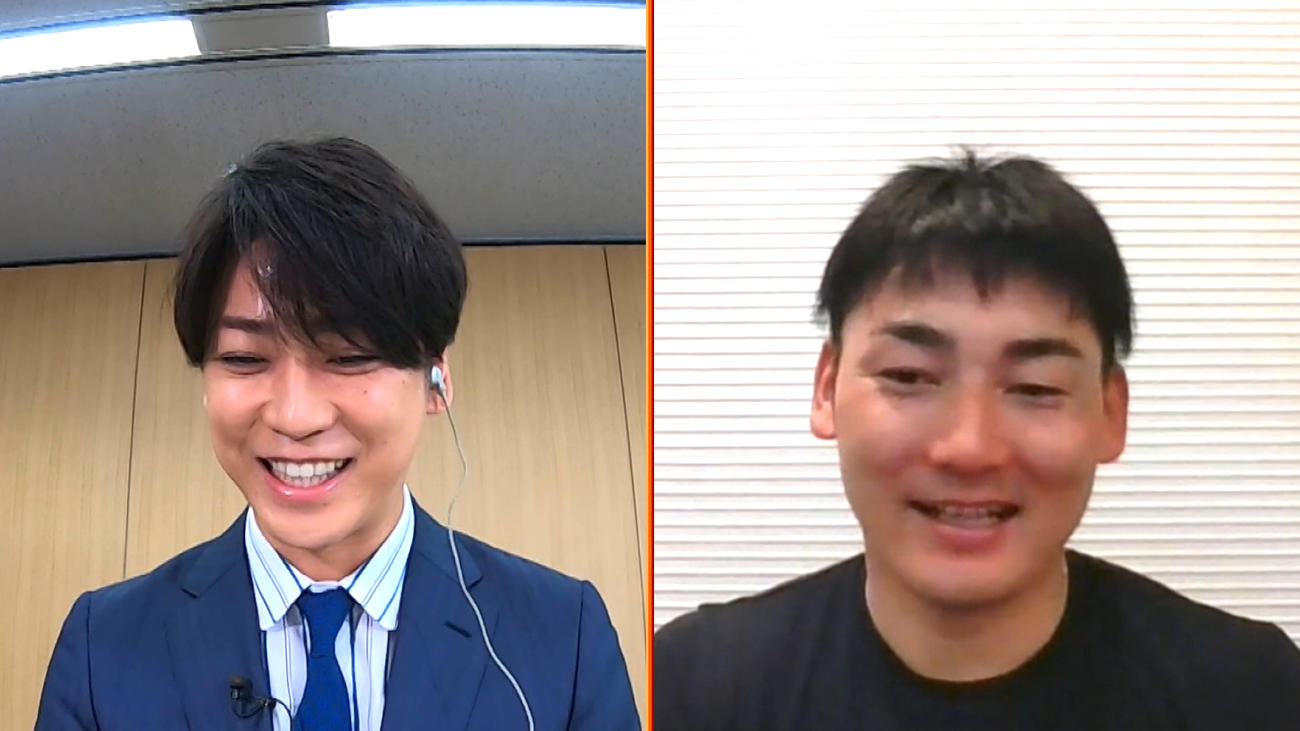 プロ野球開幕特別番組「巨人軍　空白の91日～異例の開幕直前SP～」に出演する、KAT－TUNの亀梨和也（左）と巨人の丸佳浩外野手