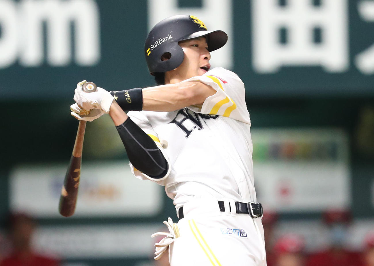 ソフトバンク柳田悠岐（2020年6月12日撮影）