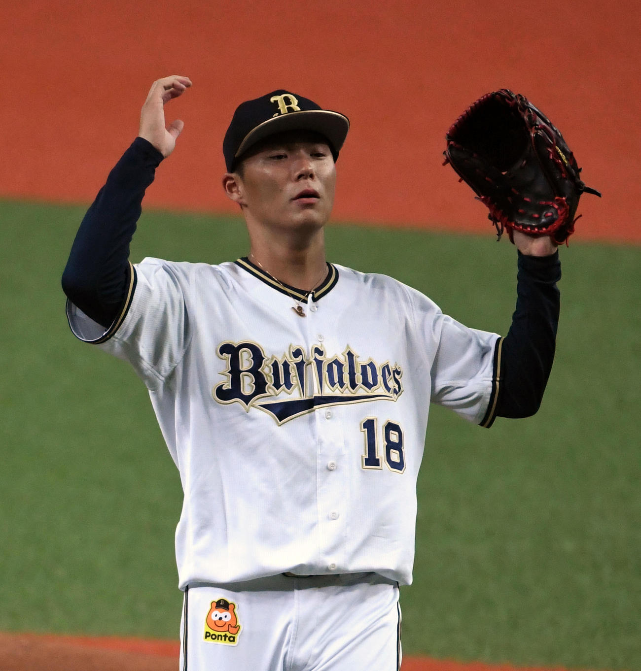 練習試合オリックス対阪神　オリックス先発の山本由伸（撮影・前岡正明）＝2020年6月14日、京セラドーム大阪