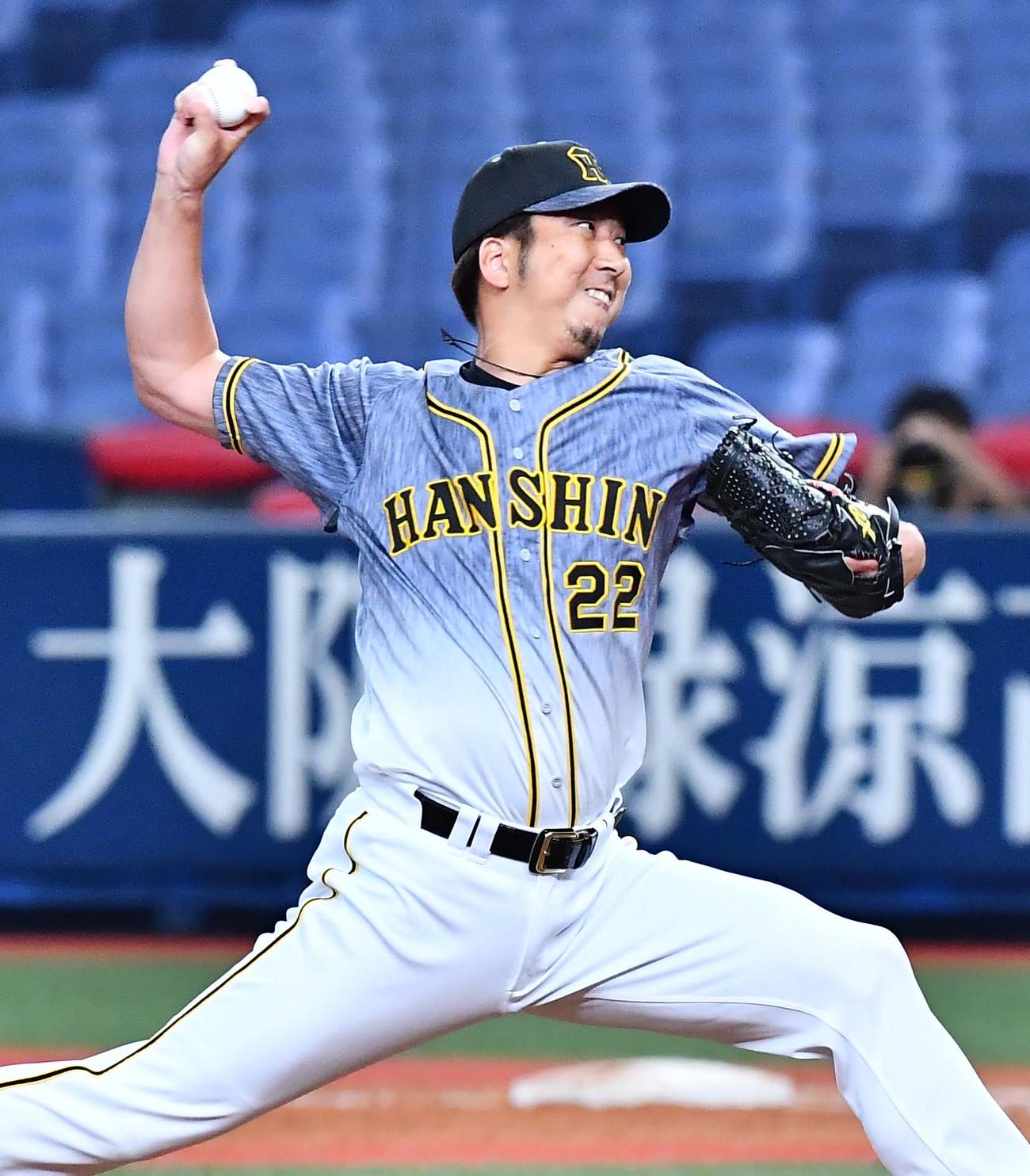 オリックス対阪神　9回に登板しオリックス打線を無失点に抑えた藤川球児（撮影・上田博志）