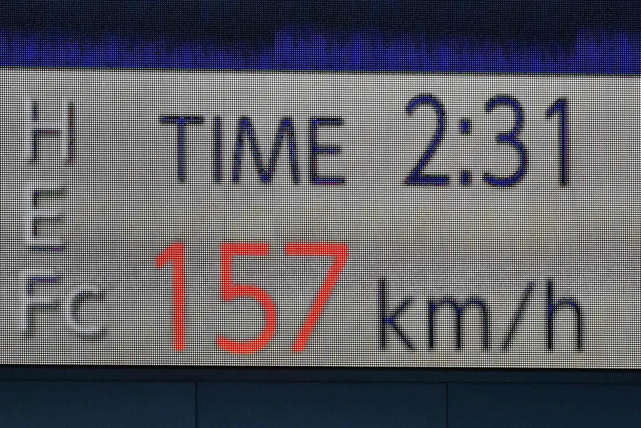 オリックス対阪神　157キロのストレートを投げたロベルト・スアレス（撮影・上田博志）