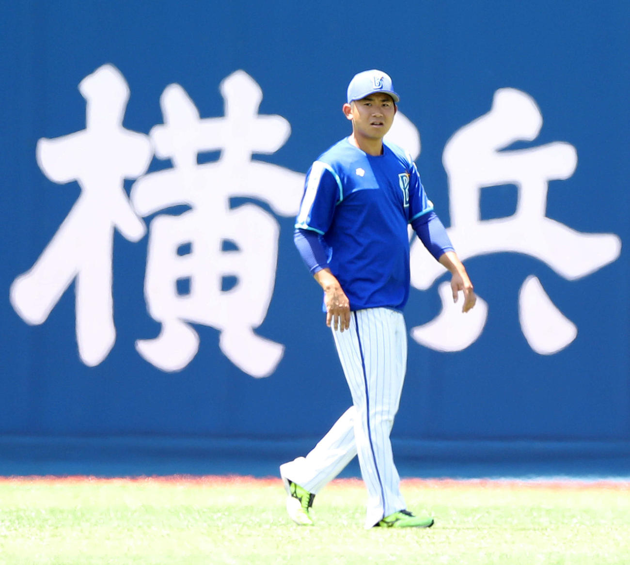 投手練習に臨むDeNA今永（撮影・江口和貴）