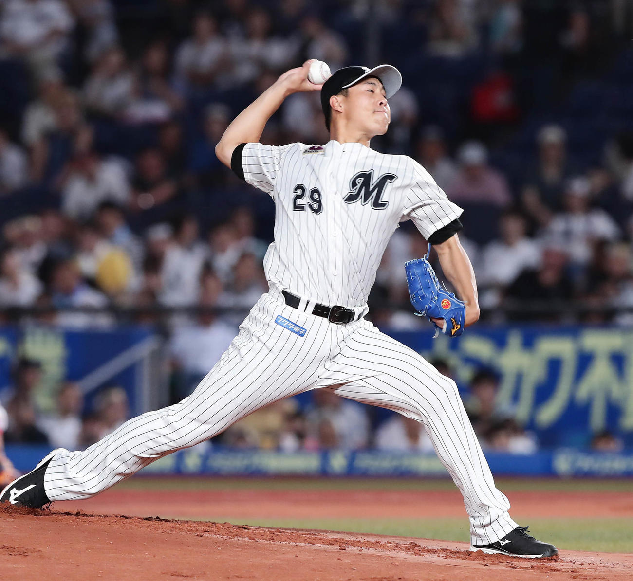 ロッテ西野勇士（2019年8月30日撮影）