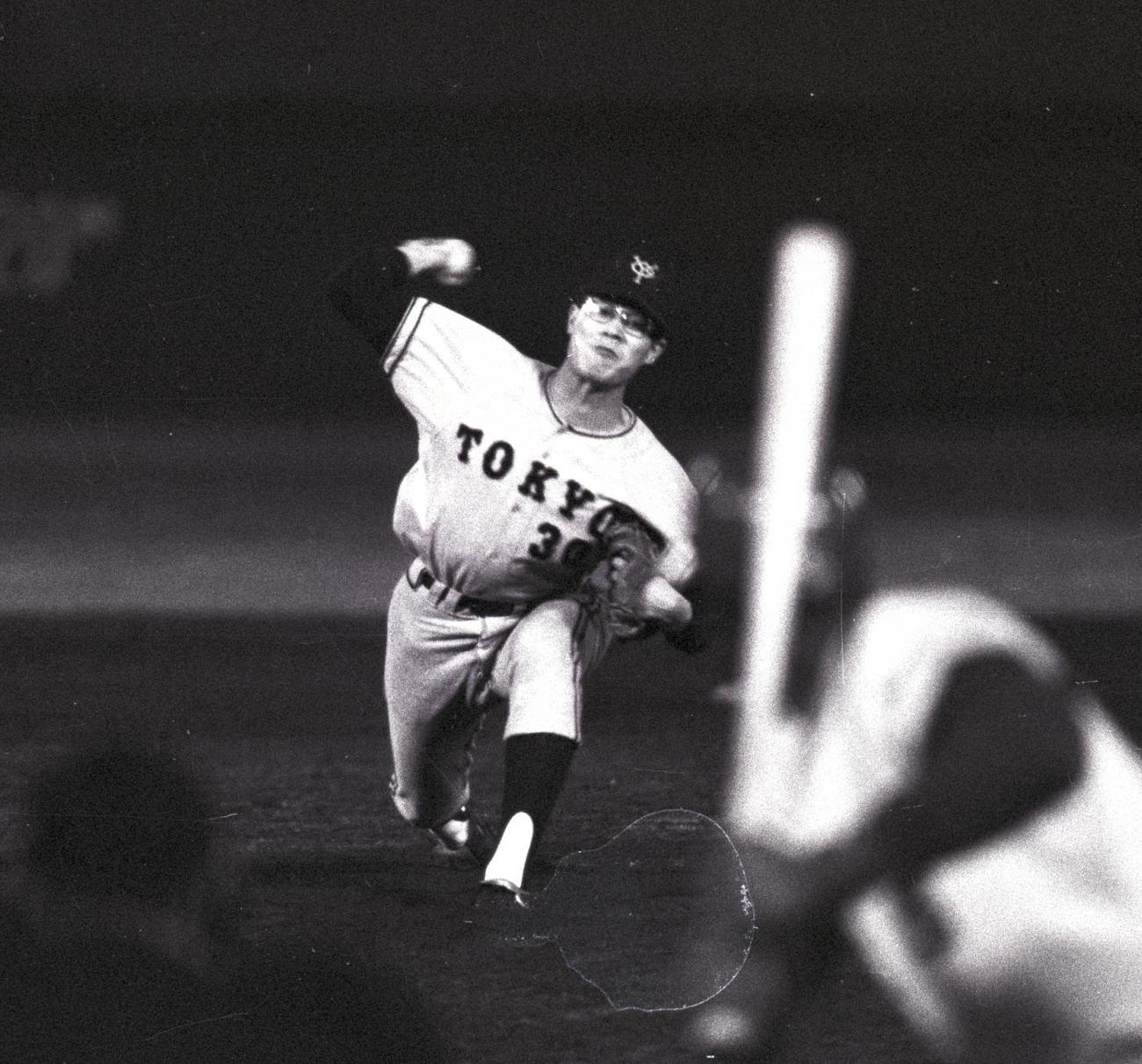球団通算2500勝をあげた巨人山内新一（71年7月29日）