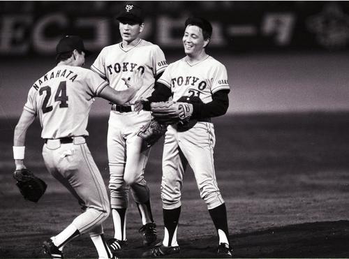 球団通算3500勝をあげた巨人軍の加藤初（86年8月2日）