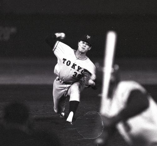 球団通算2500勝をあげた巨人山内新一（71年7月29日）