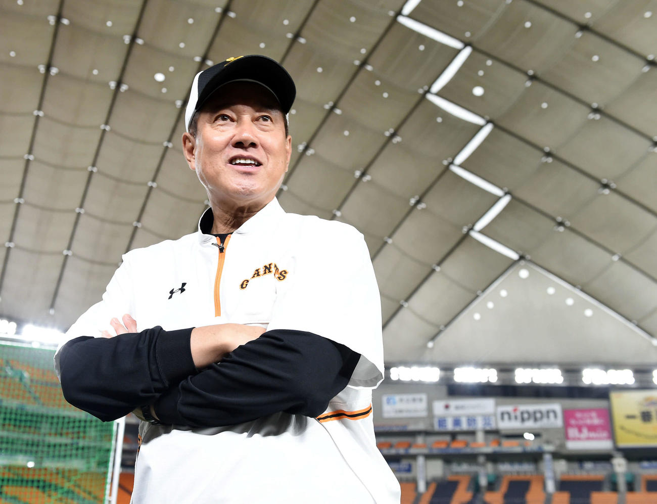 いよいよ開幕へ。記者の質問に答える巨人原監督（撮影・たえ見朱実）