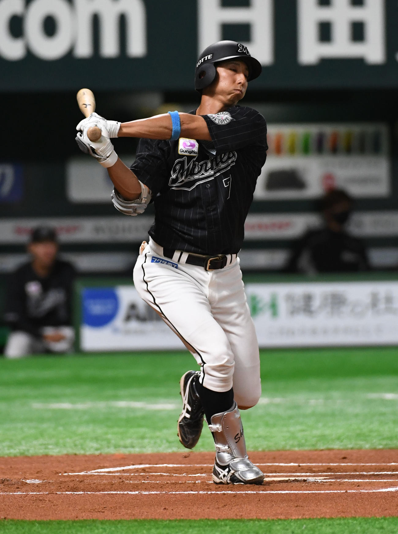 6回表ロッテ1死、福田秀平は三振に倒れる（撮影・今浪浩三）