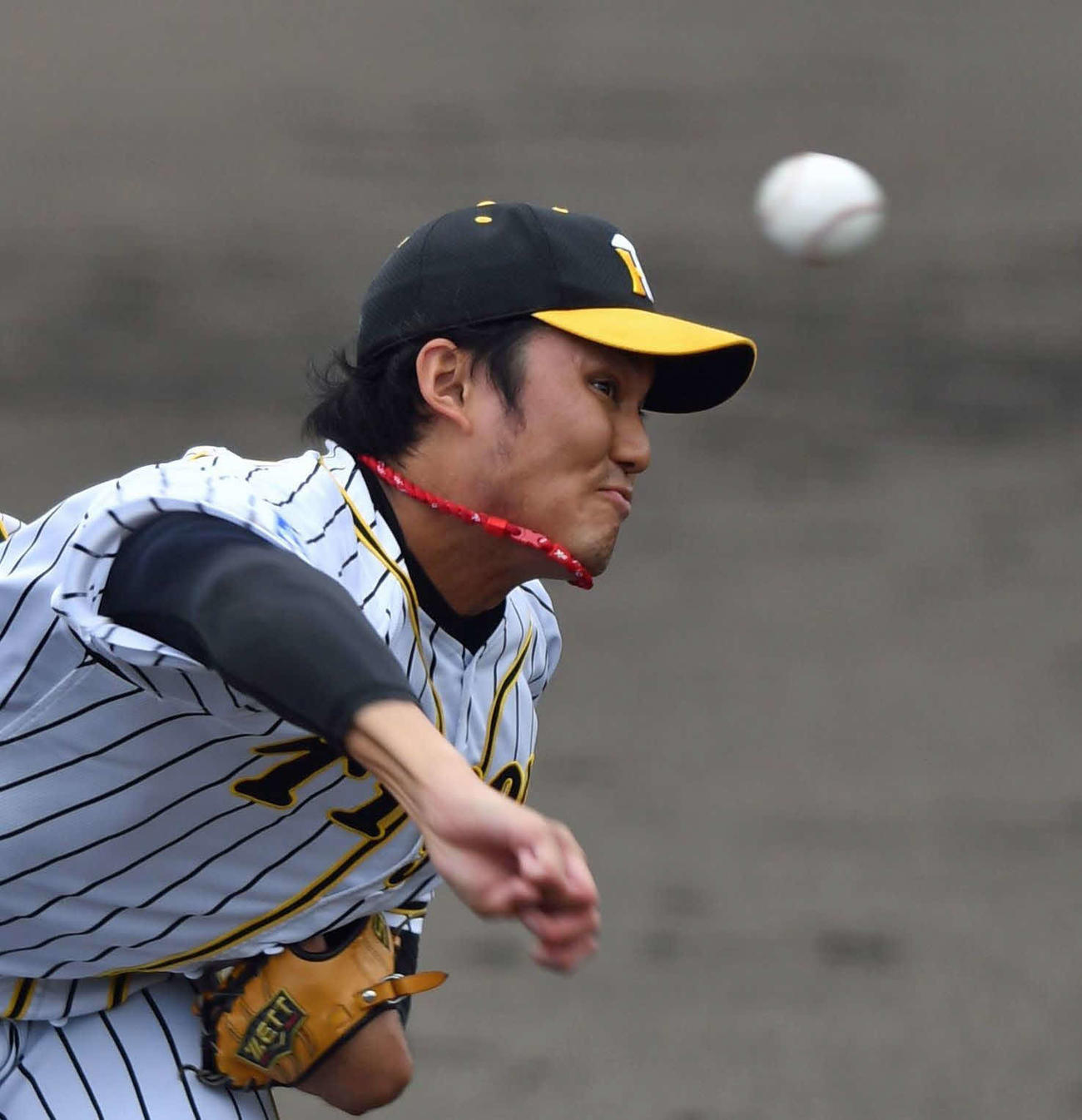 3回から1イニングに登板し無失点の阪神藤浪（代表撮影）