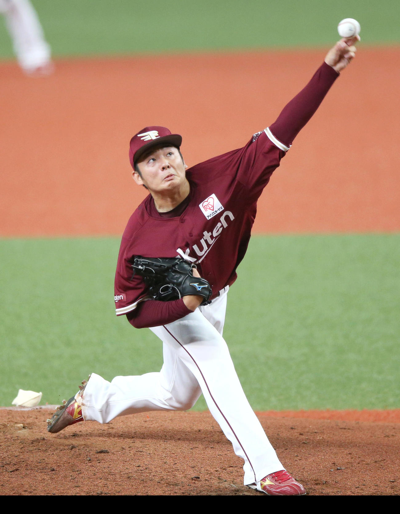 オリックス対楽天　楽天先発の松井（撮影・上山淳一）