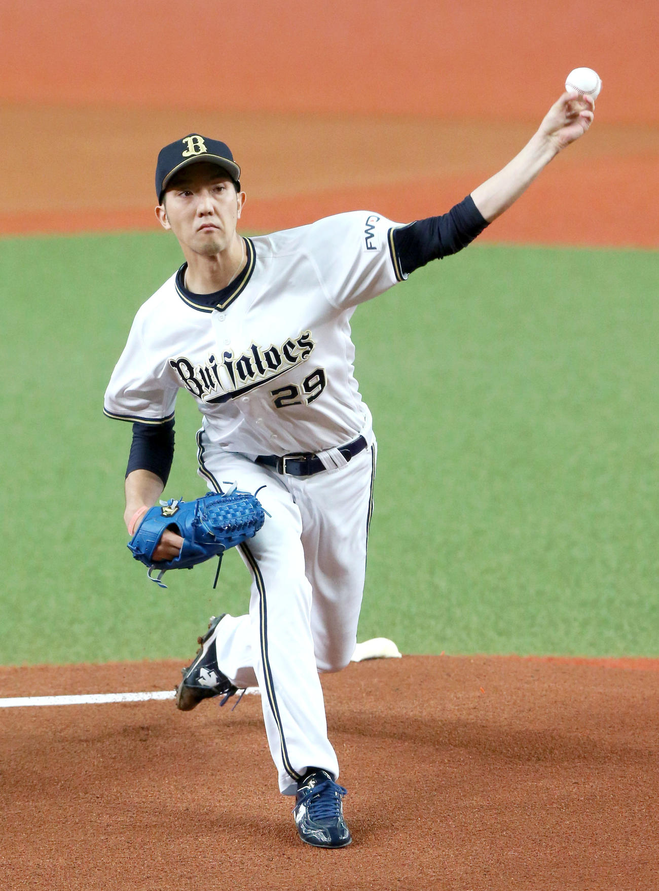 オリックス対楽天2回戦　オリックス先発の田嶋大樹（撮影・上山淳一）