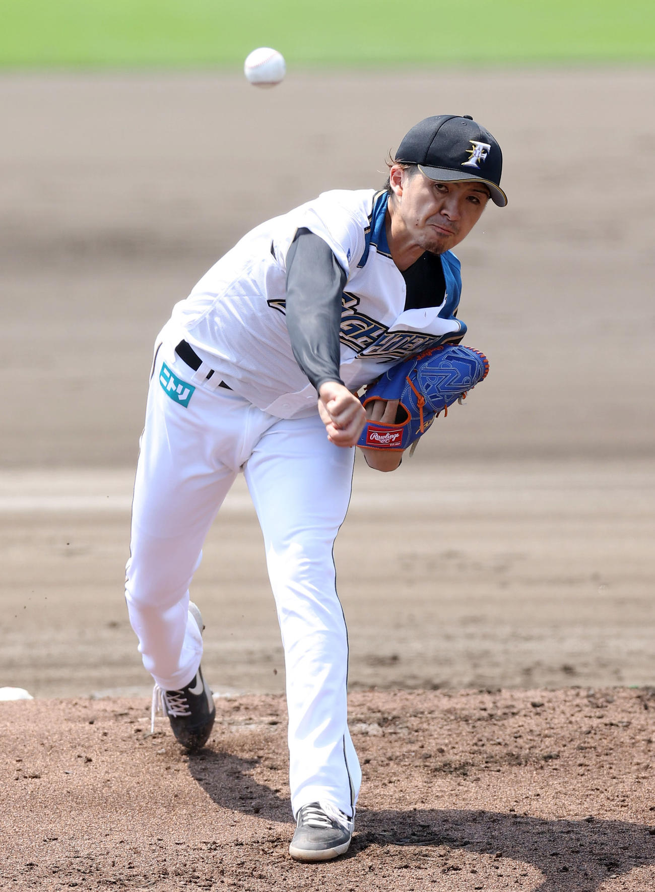 日本ハム対巨人　日本ハム先発の上沢（撮影・垰建太）
