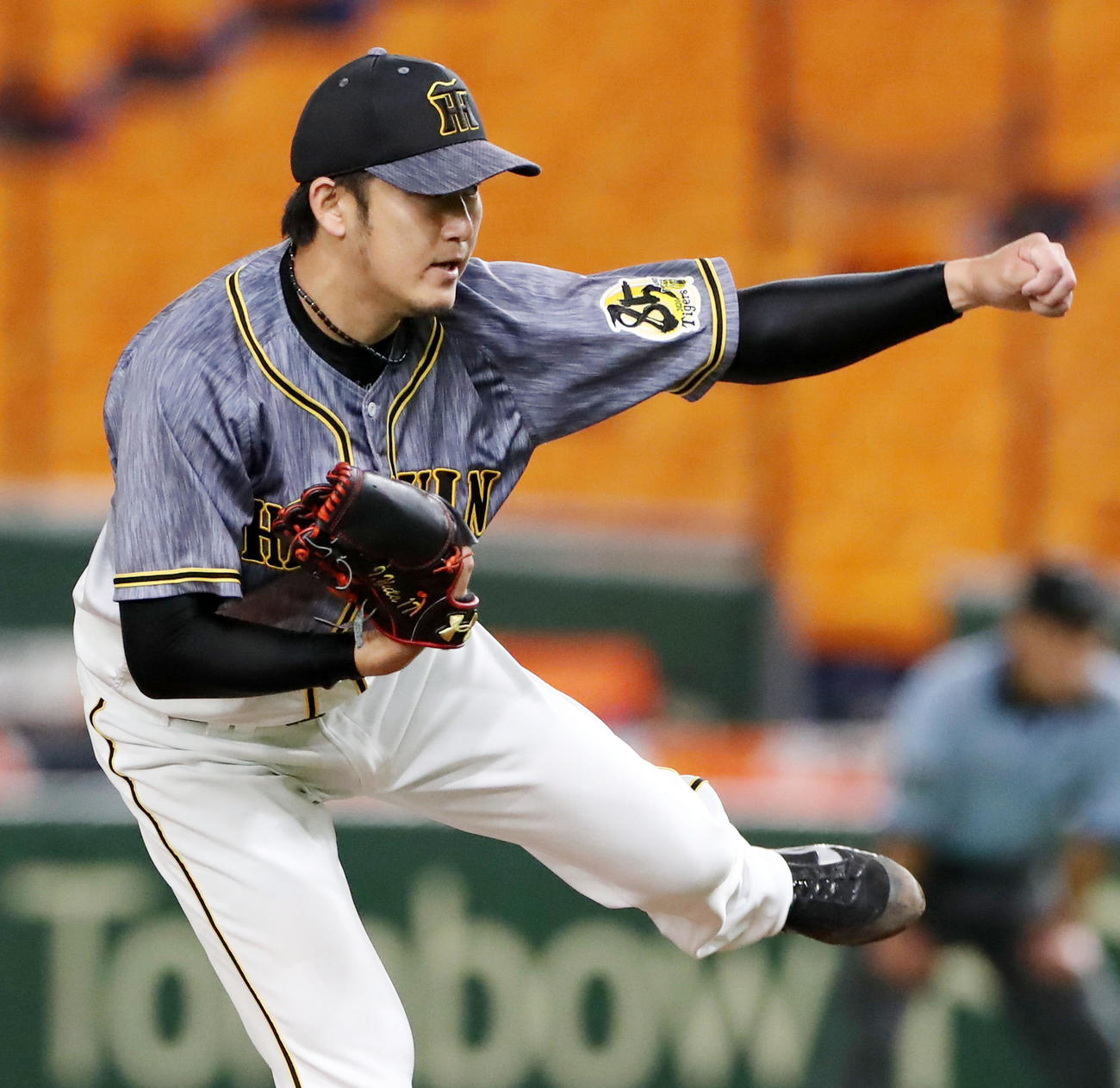巨人対阪神　巨人戦に先発する岩貞（撮影・加藤哉）