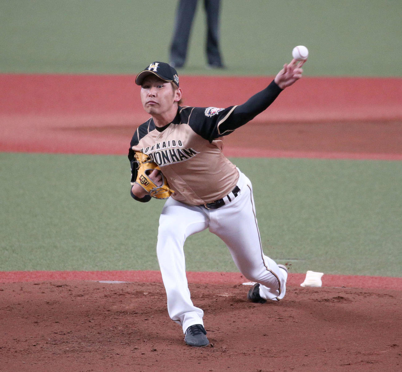 西武対日本ハム　日本ハム先発の加藤（撮影・黒川智章）