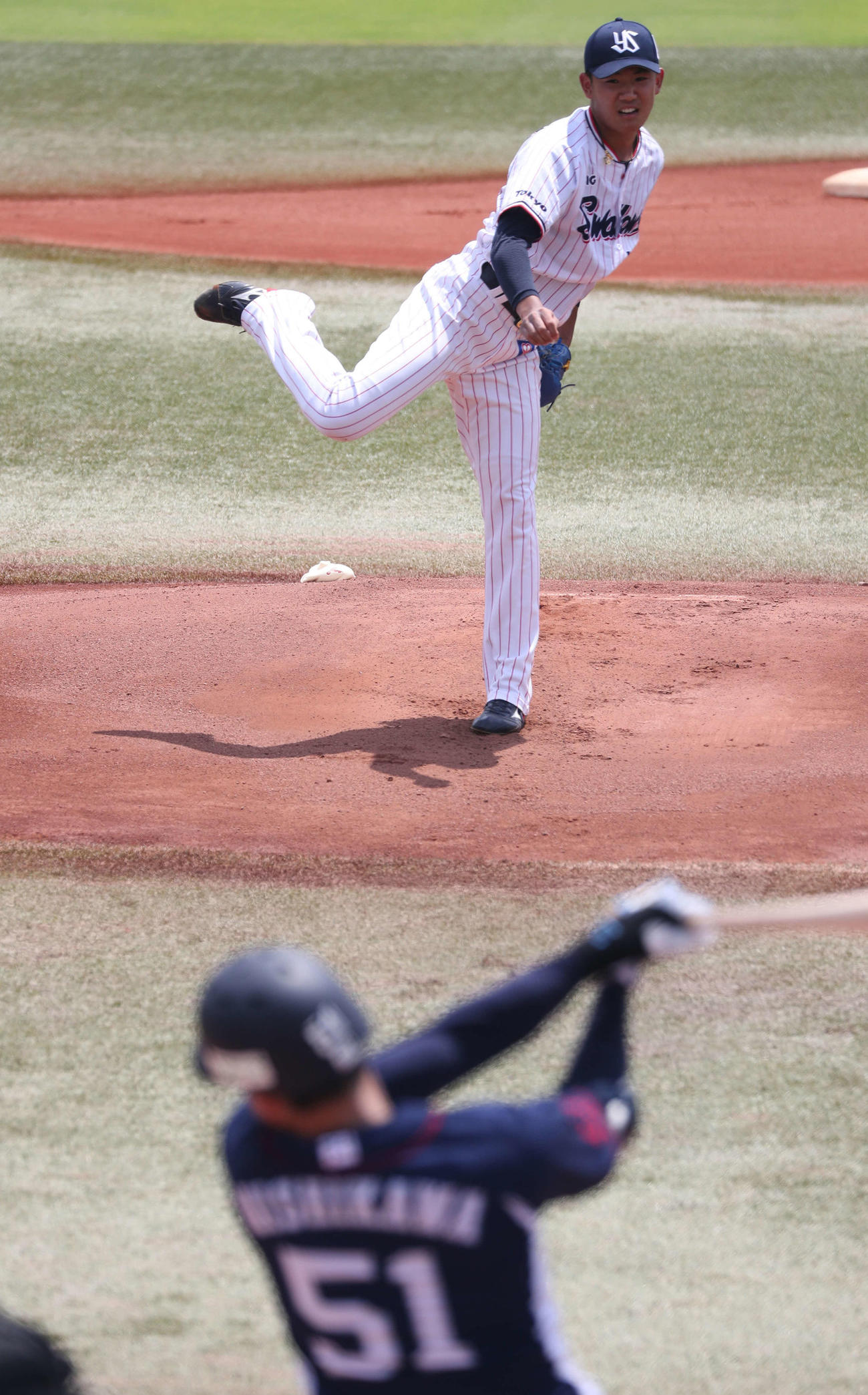 1回無失点に抑えたヤクルト奥川（球団提供）
