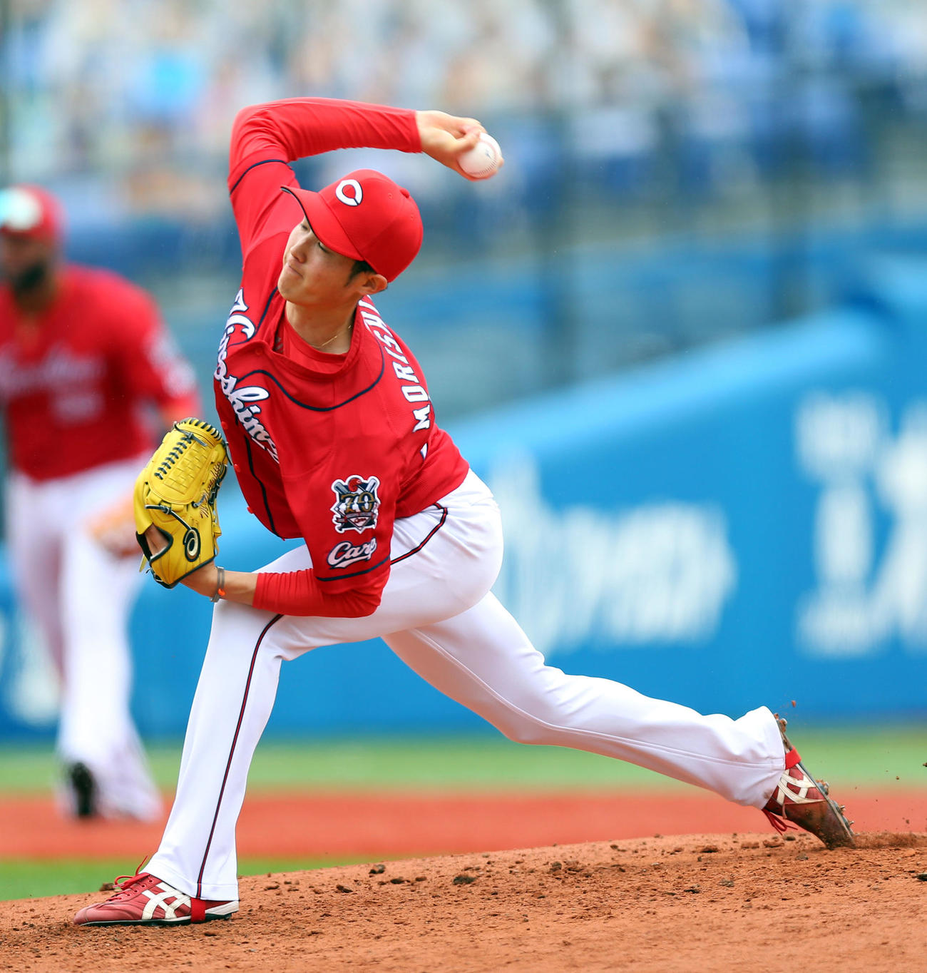 DeNA対広島　初登板した先発の広島森下（撮影・大野祥一）