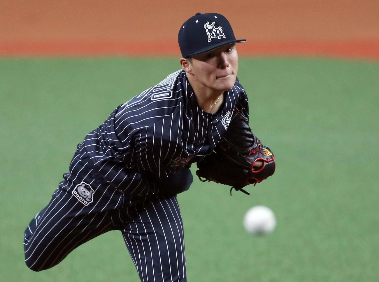 オリックス対楽天　8回10奪三振と好投のオリックス山本（撮影・前田充）
