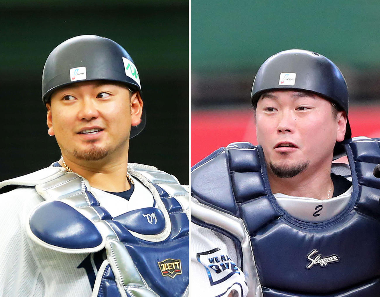 西武森（左）と岡田