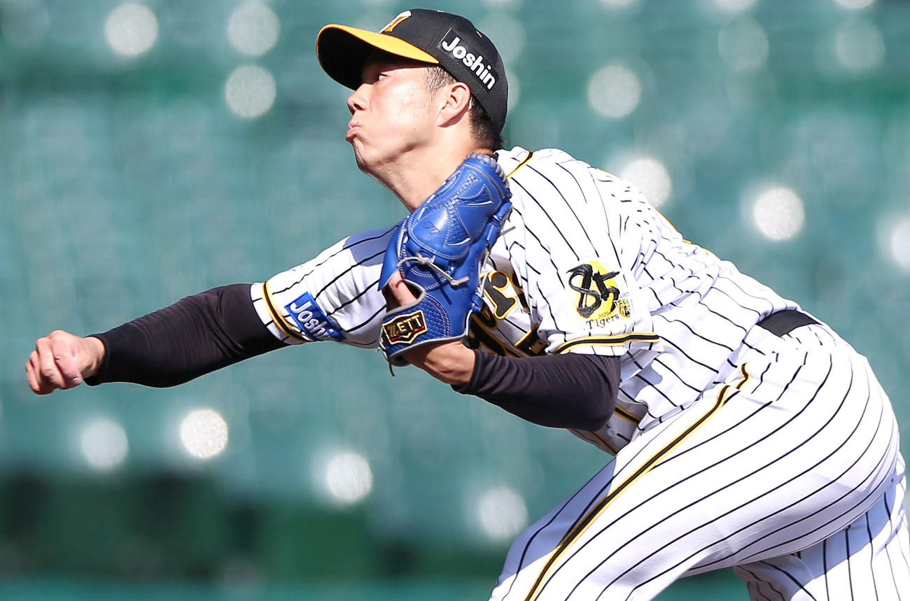阪神青柳晃洋（2020年6月2日撮影）