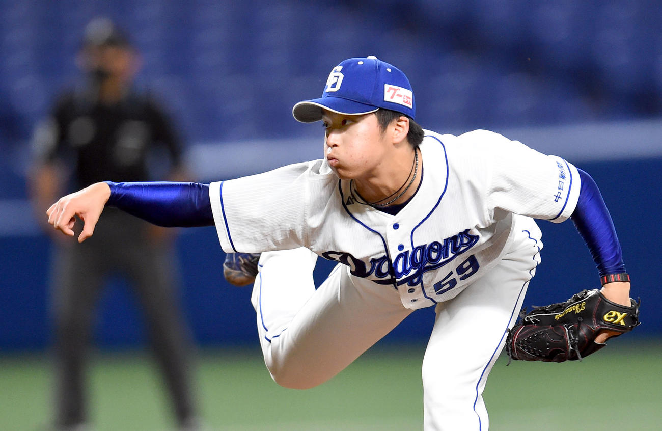 中日山本拓実（2020年6月13日撮影）
