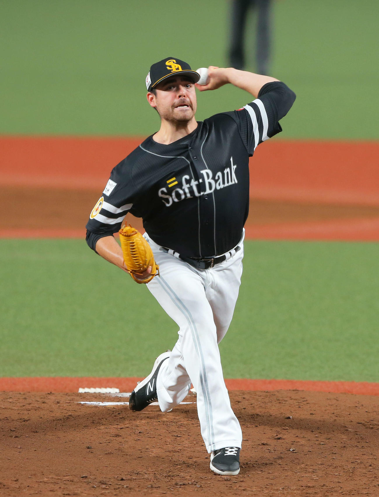 西武対ソフトバンク　ソフトバンク先発のムーア（撮影・河田真司）　　