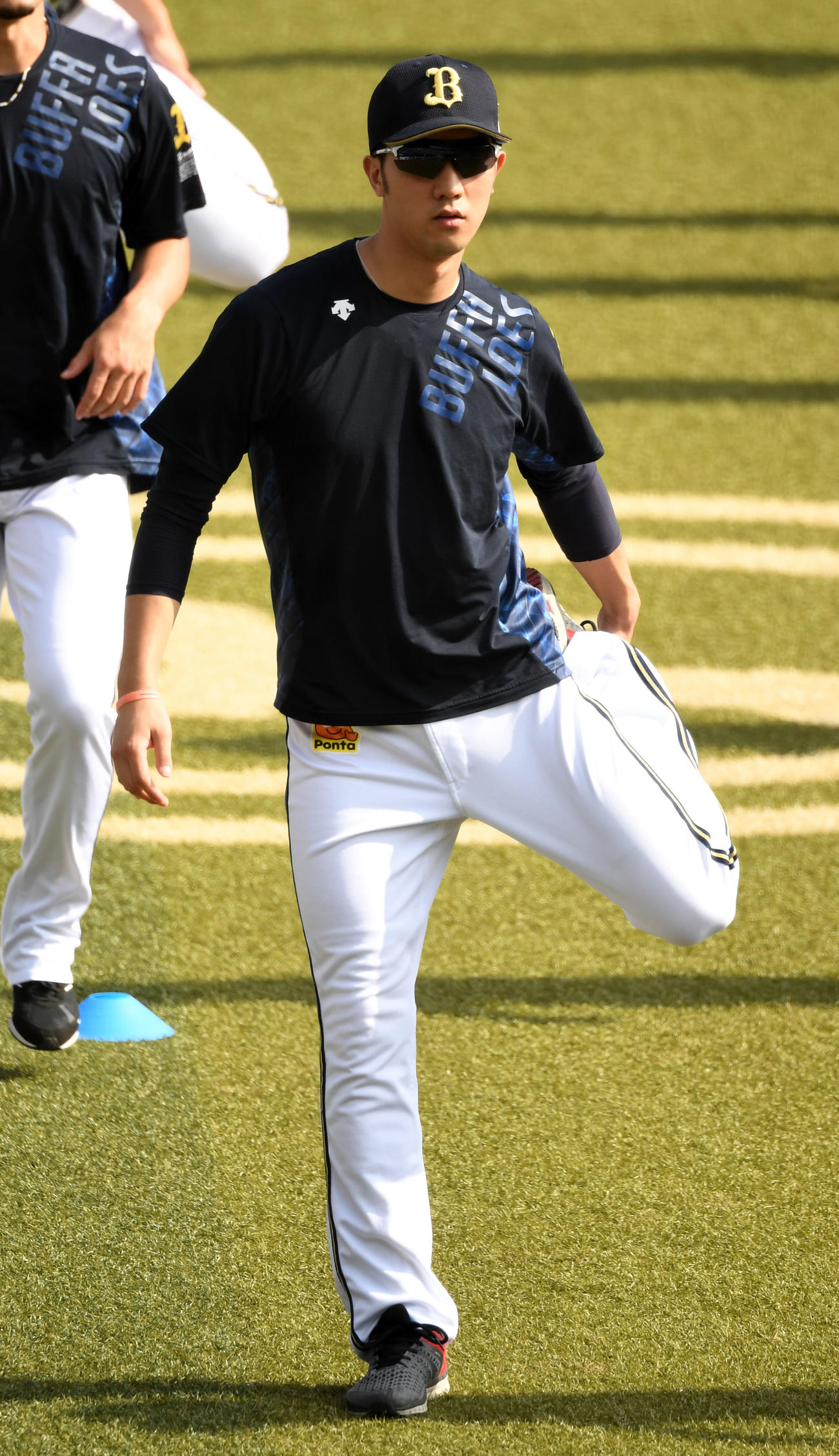 ロッテ対オリックス　アップをするオリックス田嶋（撮影・横山健太）