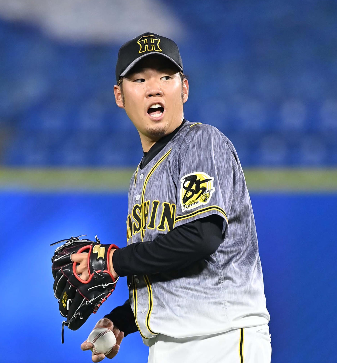 DeNA対阪神　好投するも援護点がもらえない西勇輝（撮影・上田博志）