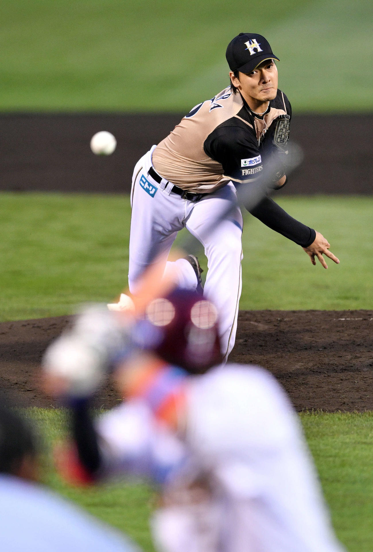 楽天対日本ハム　6回5失点で2敗目を喫した日本ハム有原（撮影・滝沢徹郎）