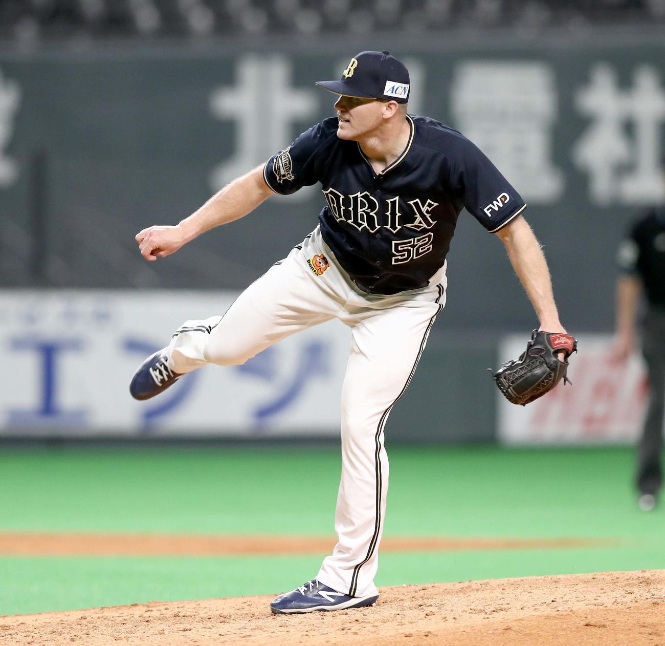 オリックスのタイラー・ヒギンス（20年2月29日撮影）