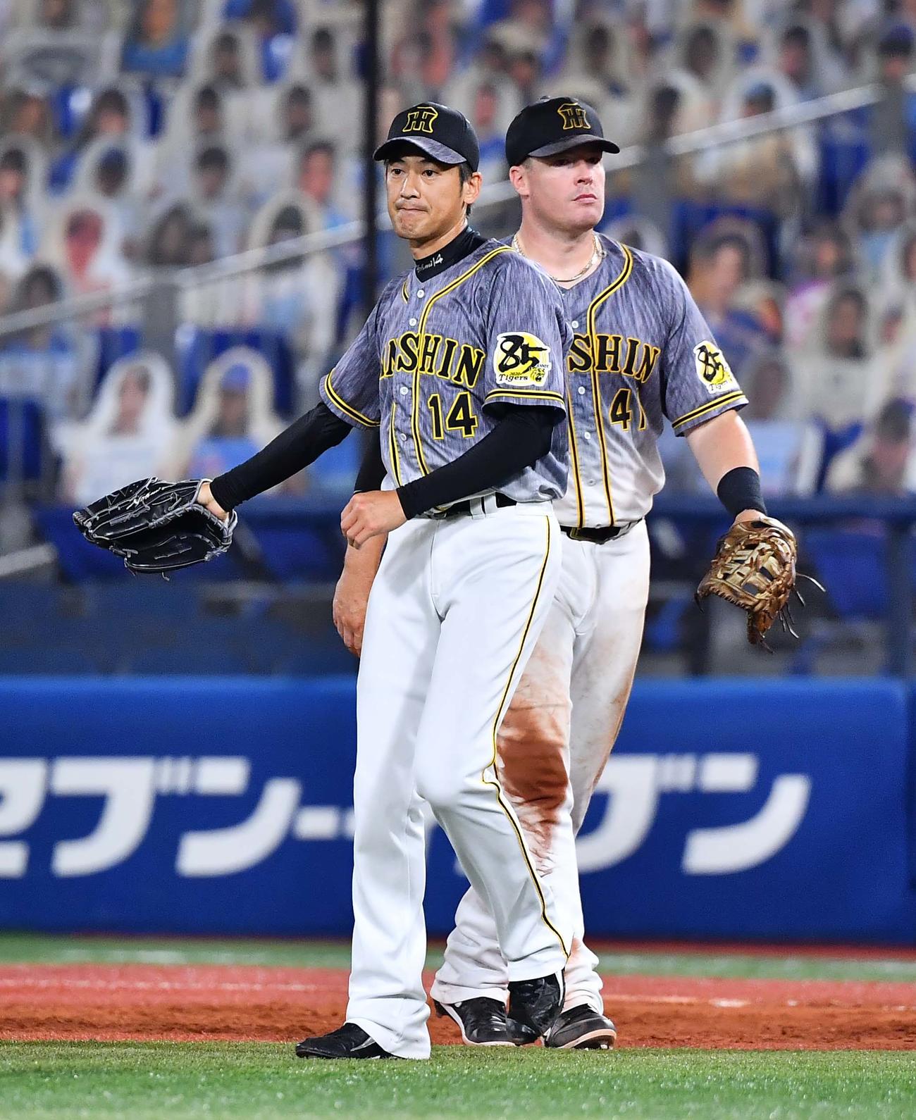 DeNA対阪神　阪神2番手で登板した能見篤史（撮影・上田博志）