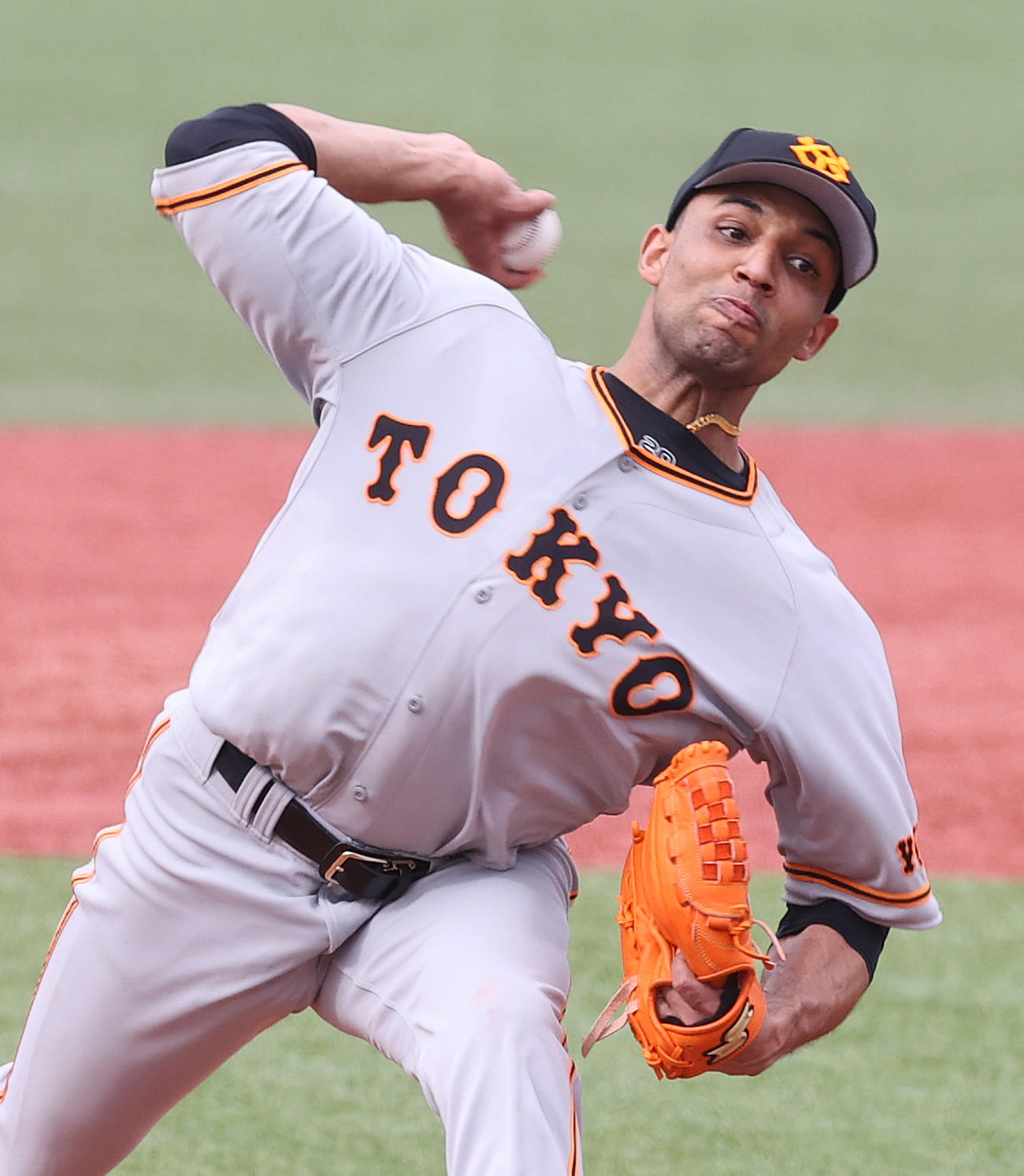 ヤクルト対巨人　6回3安打無失点に抑えたサンチェス（撮影・河野匠）