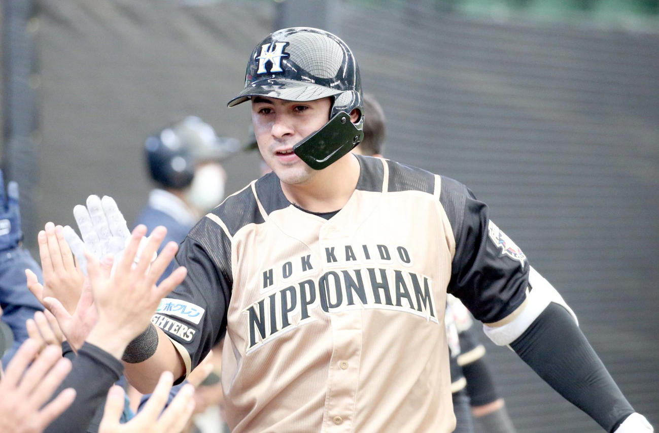 日本ハム・ビヤヌエバ（2020年3月21日撮影）